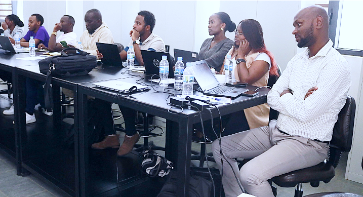Attendees during the training sessions